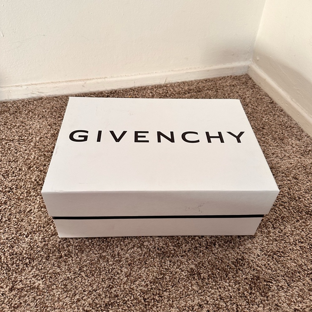 Empty Givenchy shoe box